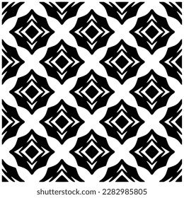 Fondo oscuro con formas abstractas. Textura en blanco y negro. Patrón de repetición monocromo sin inconvenientes para páginas web, texturas, tarjeta, afiche, tela, textil.