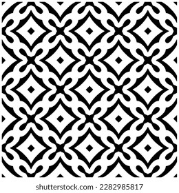 Fondo oscuro con formas abstractas. Textura en blanco y negro. Patrón de repetición monocromo sin inconvenientes para páginas web, texturas, tarjeta, afiche, tela, textil.