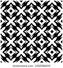 Fondo oscuro con formas abstractas. Textura en blanco y negro. Patrón de repetición monocromo sin inconvenientes para páginas web, texturas, tarjeta, afiche, tela, textil.