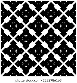 Fondo oscuro con formas abstractas. Textura en blanco y negro. Patrón de repetición monocromo sin inconvenientes para páginas web, texturas, tarjeta, afiche, tela, textil.