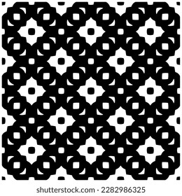 Fondo oscuro con formas abstractas. Textura en blanco y negro. Patrón de repetición monocromo sin inconvenientes para páginas web, texturas, tarjeta, afiche, tela, textil.