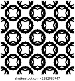 Fondo oscuro con formas abstractas. Textura en blanco y negro. Patrón de repetición monocromo sin inconvenientes para páginas web, texturas, tarjeta, afiche, tela, textil.