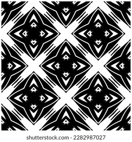 Fondo oscuro con formas abstractas. Textura en blanco y negro. Patrón de repetición monocromo sin inconvenientes para páginas web, texturas, tarjeta, afiche, tela, textil.
