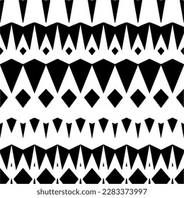 Fondo oscuro con formas abstractas. Textura en blanco y negro. Patrón de repetición monocromo sin inconvenientes para páginas web, texturas, tarjeta, afiche, tela, textil.