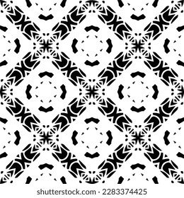 Fondo oscuro con formas abstractas. Textura en blanco y negro. Patrón de repetición monocromo sin inconvenientes para páginas web, texturas, tarjeta, afiche, tela, textil.