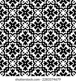 Fondo oscuro con formas abstractas. Textura en blanco y negro. Patrón de repetición monocromo sin inconvenientes para páginas web, texturas, tarjeta, afiche, tela, textil.