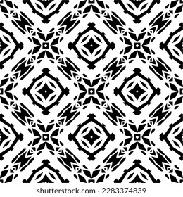 Fondo oscuro con formas abstractas. Textura en blanco y negro. Patrón de repetición monocromo sin inconvenientes para páginas web, texturas, tarjeta, afiche, tela, textil.