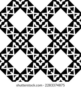 Fondo oscuro con formas abstractas. Textura en blanco y negro. Patrón de repetición monocromo sin inconvenientes para páginas web, texturas, tarjeta, afiche, tela, textil.