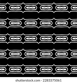 Dunkler Hintergrund mit abstrakten Formen. Schwarz-Weiß-Textur. Nahtlose monochrome Wiederholung Muster für Webseiten, Texturen, Karten, Poster, Gewebe, Textilien.