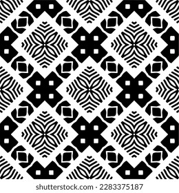 Fondo oscuro con formas abstractas. Textura en blanco y negro. Patrón de repetición monocromo sin inconvenientes para páginas web, texturas, tarjeta, afiche, tela, textil.