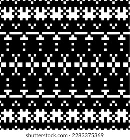 Dark background with abstract shapes. Black and white texture. Seamless monochrome repeating pattern for web page, textures, card, poster, fabric, textile.