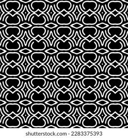 Fondo oscuro con formas abstractas. Textura en blanco y negro. Patrón de repetición monocromo sin inconvenientes para páginas web, texturas, tarjeta, afiche, tela, textil.