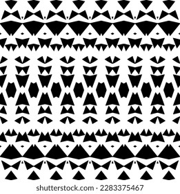 Fondo oscuro con formas abstractas. Textura en blanco y negro. Patrón de repetición monocromo sin inconvenientes para páginas web, texturas, tarjeta, afiche, tela, textil.