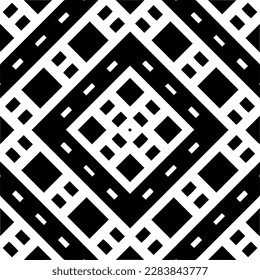 Fondo oscuro con formas abstractas. Textura en blanco y negro. Patrón de repetición monocromo sin inconvenientes para páginas web, texturas, tarjeta, afiche, tela, textil.