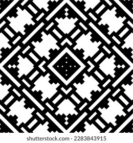 Fondo oscuro con formas abstractas. Textura en blanco y negro. Patrón de repetición monocromo sin inconvenientes para páginas web, texturas, tarjeta, afiche, tela, textil.