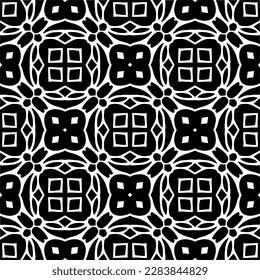 Fondo oscuro con formas abstractas. Textura en blanco y negro. Patrón de repetición monocromo sin inconvenientes para páginas web, texturas, tarjeta, afiche, tela, textil.