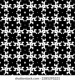 Fondo oscuro con formas abstractas. Textura en blanco y negro. Patrón de repetición monocromo sin inconvenientes para páginas web, texturas, tarjeta, afiche, tela, textil.