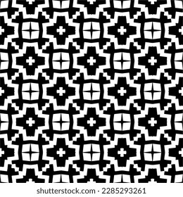 Fondo oscuro con formas abstractas. Textura en blanco y negro. Patrón de repetición monocromo sin inconvenientes para páginas web, texturas, tarjeta, afiche, tela, textil.