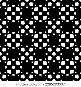 Fondo oscuro con formas abstractas. Textura en blanco y negro. Patrón de repetición monocromo sin inconvenientes para páginas web, texturas, tarjeta, afiche, tela, textil.