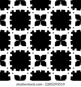 Fondo oscuro con formas abstractas. Textura en blanco y negro. Patrón de repetición monocromo sin inconvenientes para páginas web, texturas, tarjeta, afiche, tela, textil.