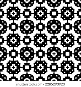 Fondo oscuro con formas abstractas. Textura en blanco y negro. Patrón de repetición monocromo sin inconvenientes para páginas web, texturas, tarjeta, afiche, tela, textil.