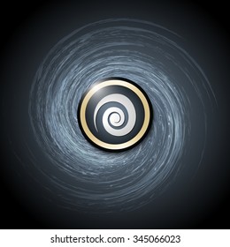 Dark background with abstract spirals and spiral