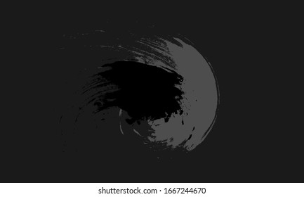 
Dark background with abstract watercolor design.Vector illustration. minimalist black and white. 