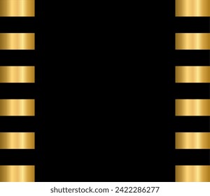 Dark background for a banner with a vertical pattern of golden rectangles.