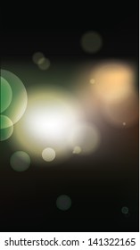 dark background with being shone spheres circles
