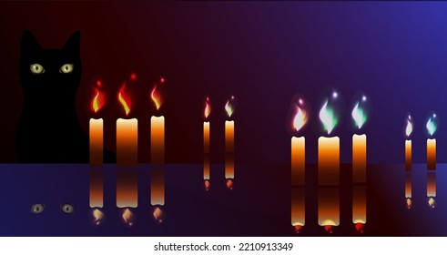 Dark background with burning eternity