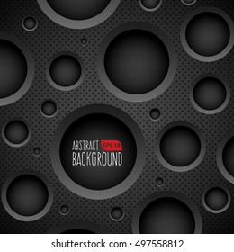 Dark Background With Circular Holes