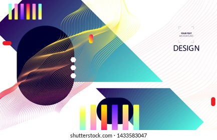 Dark background with connecting dots and lines. Connection structure elements with gradients for banner, flyer, posting