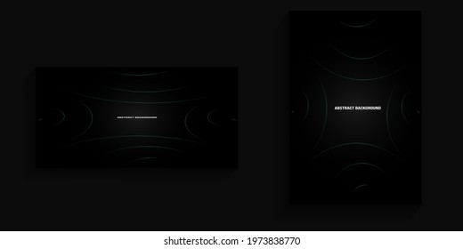 Dark background with curved rectangular lines for banners, posters, covers, social media backgrounds, card backgrounds