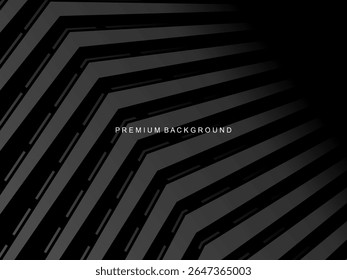 Dark background with diagonal geometric patterns and 3D effect, suitable for modern and professional designs.