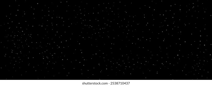 Dark background with dust  particles, stars, snow vector illustration
