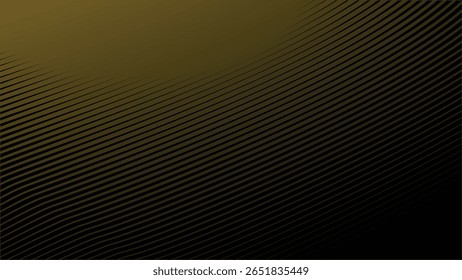 Fundo escuro com padrão de linha de listras de ouro elegante para luxo, premium e estilo de design moderno