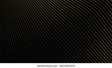 Dark Background with Elegant Gold Stripes Line Pattern for Luxury, Premium, and Modern Design Style
