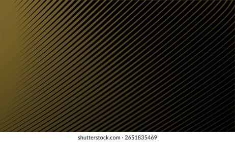 Fondo oscuro con elegante patrón de línea de rayas doradas para lujo, Premium y estilo de diseño moderno