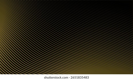 Dark Background with Elegant Gold Stripes Line Pattern for Luxury, Premium, and Modern Design Style
