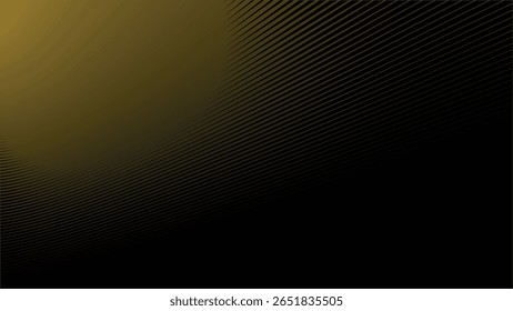 Dark Background with Elegant Gold Stripes Line Pattern for Luxury, Premium, and Modern Design Style