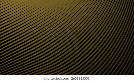 Fundo escuro com padrão de linha de listras de ouro elegante para luxo, premium e estilo de design moderno