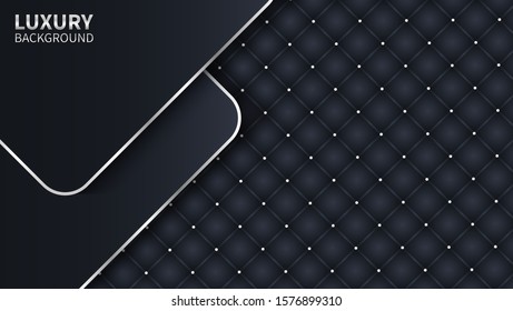 dark background with elegant luxury silver ornaments