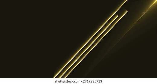 Un fondo oscuro con tres líneas doradas brillantes paralelas que atraviesan diagonalmente el marco, acompañadas de destellos de luz sutiles y reflejos, creando un efecto visual moderno y dinámico.