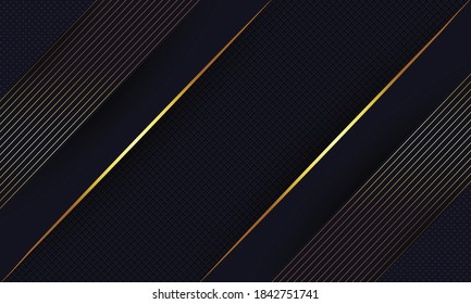 Dark background with geometric golden lines