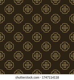 Dark background, geometric pattern, simple seamless wallpaper, vector image