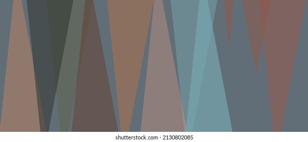 Dark background with geometric shapes in trendy colors, triangles of different sizes in an abstract vector illustration. Template for web intro or wallpaper.