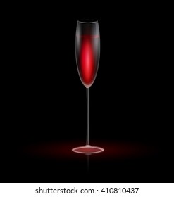 dark background and the glass of red wine