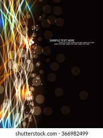 dark background glowing burst of energy background illustration