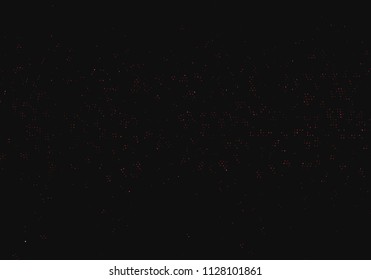 Dark background with glowing dots, circles. Abstract lights, universe, galaxy. Space pattern. Vector illustration 
