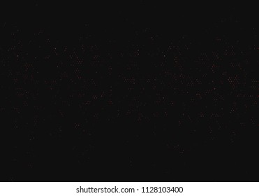 Dark background with glowing dots, circles. Abstract lights, universe, galaxy. Space pattern. Vector illustration 